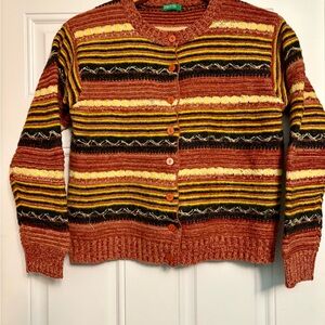 Knockoff Benetton Wool Blend Cardigan
